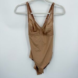 Wacoal Elevated Allure Wirefree Shaping Bodysuit, Nude, 34D 801336